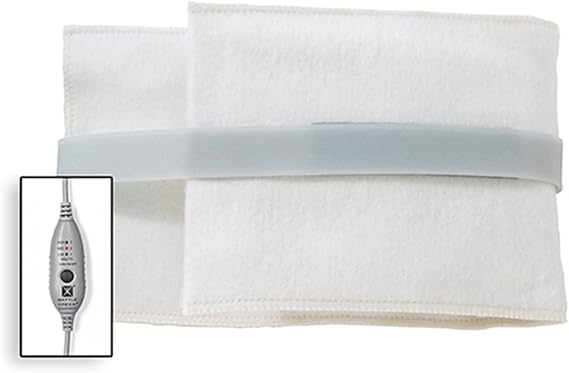 Assembled in - Thermophore Liberty 2 Moist heating pad for arthritis, back, neck, shoulder pain and cramps relief - Electric, 3 Temp Settings with auto shut off & specialty cover, Petite 4"x17" Rolled