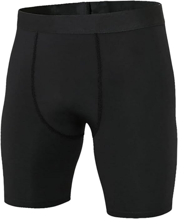 Niksa 1 or 3 Pack Mens Compression Shorts Gym Running Sports Underwear Base Layer Shorts Sports Undershorts Quick-Drying Fabric Men’s Workout Shorts with Compression Fit