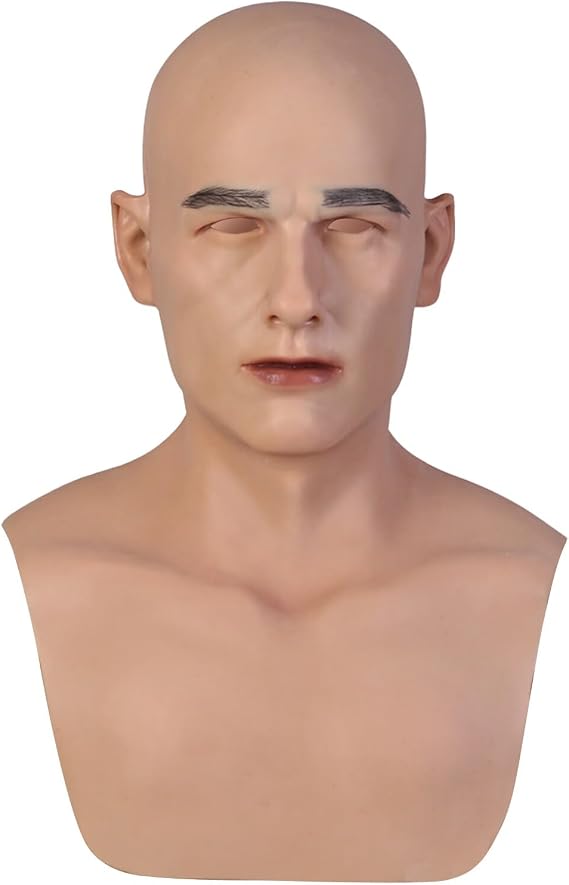 Handmade Silicone Realistic Mask Handsome, Lifelike Surface For Cosplay