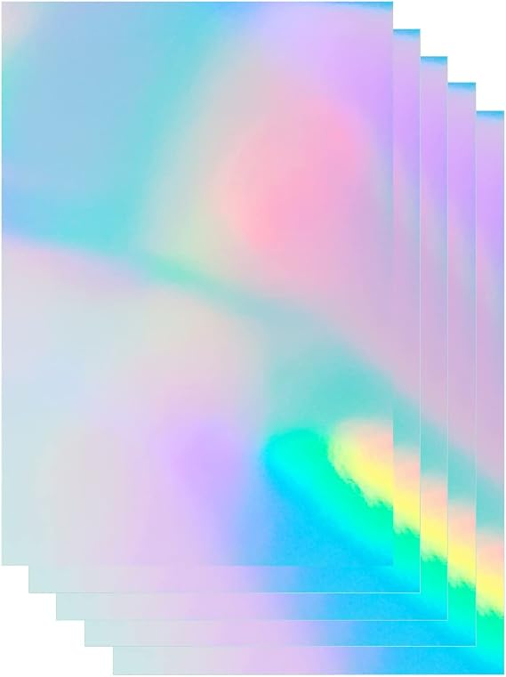 Bleidruck Holographic Sticker Paper A4 Size 20 Sheets Printable Vinyl Sticker Paper