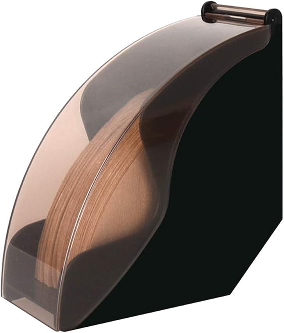 CAFEMASY Coffee Filter Holder Storage Coffee Filter Paper Dispenser Rack with Dustproof Cover for V60 and Cone Coffee Filters