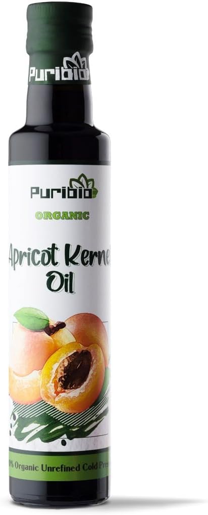 PuriBio Organic Cold Pressed Apricot Kernel Oil 250ml
