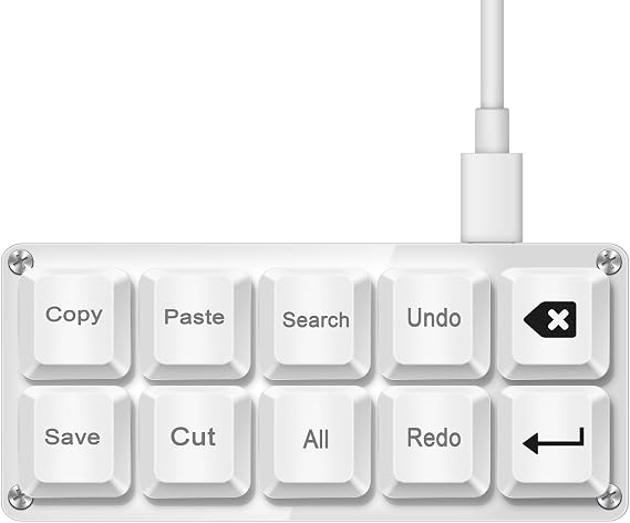 Mini 10-Key Copy Paste Programmable Keyboard Hotswappable Mechanical Switch