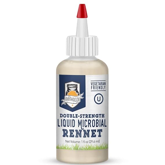 Fermentaholics Liquid Microbial Rennet for Cheese Making | Milk Coagulant | Make Cheese at Home