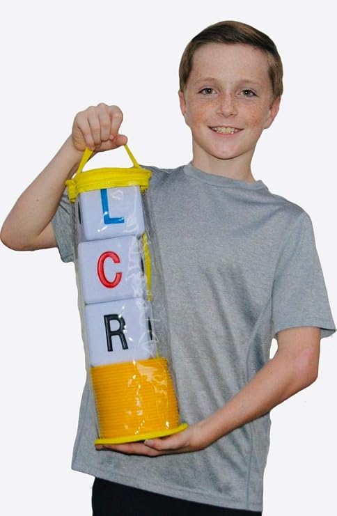 LCR Big Left Center RightTM Dice Game - Zip Bag (Yellow)