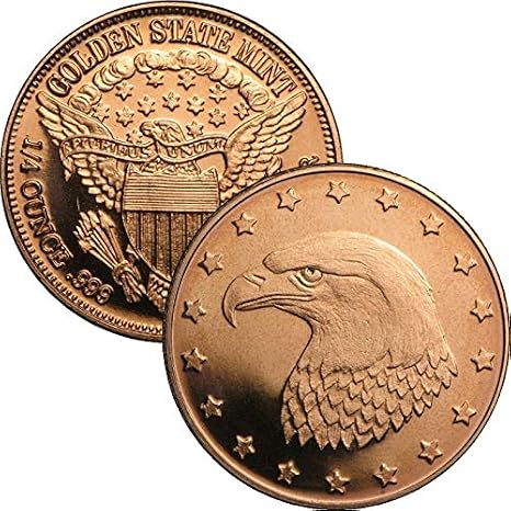 1/4 oz .999 Pure Copper Medallion (Bald Eagle)