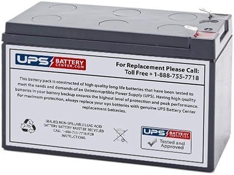 UPS123607 12 Volt 7.2 Ah SLA Replacement Battery w/ F2 Terminal