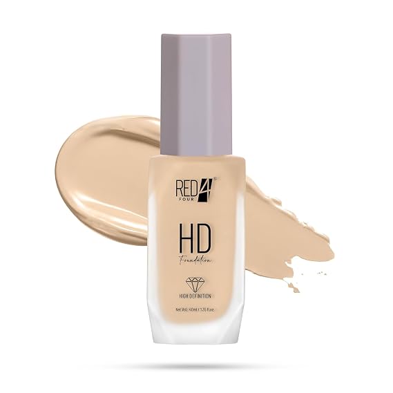 HD Foundation | Full Coverage | Matte Foundation | Lightweight Formula | Long Lasting | 40ml (03)