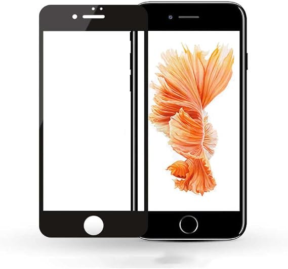 Aksesuarcim Apple iPhone 7 ile Uyumlu Ekran Koruyucu Tam Kapatan Nano Esnek İnce Fiber Siyah
