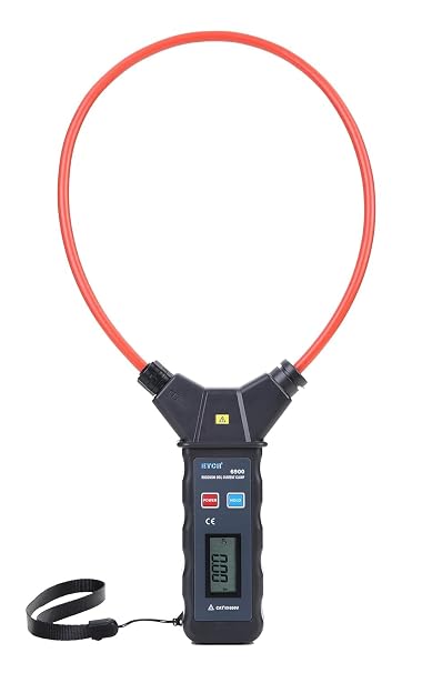 ETCR6900 Digital Flexible Coil Current Clamp Meter Ammeter AC 0.00A-9999A with 200 mm/7.9 inch Coil Diameter Amp Leakage Current Clamp Meter with Peak Hold Function