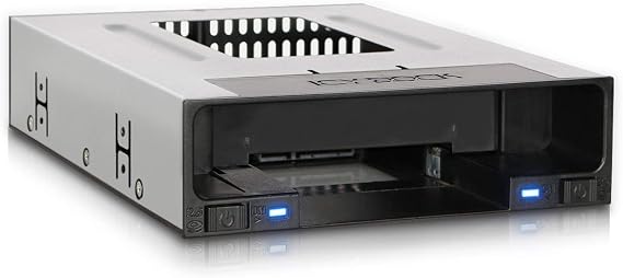 ICY DOCK Tray-Less 2.5" and 3.5" SATA SSD/HDD Docking Enclosure for External 5.25" Drive Bay | flexiDOCK MB795SP-B