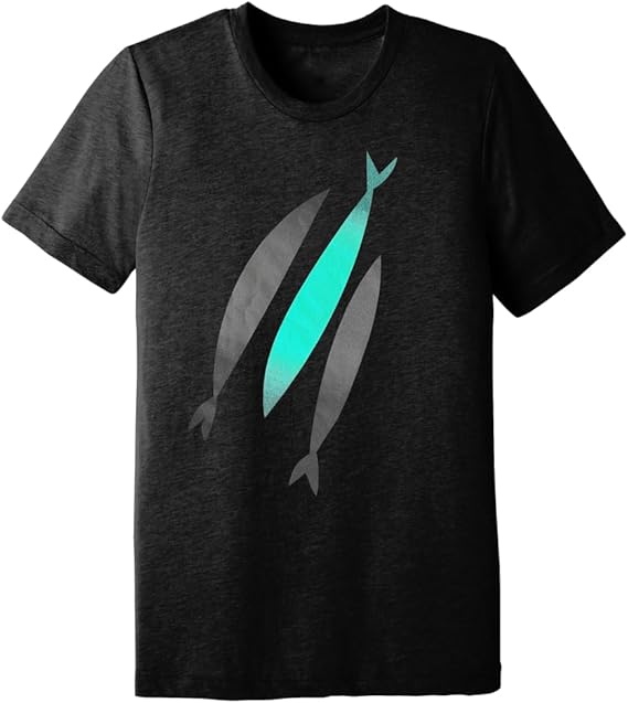 The Chosen Three Fish T-Shirt Official Apparel | Soft Tri-Blend in Black Heather | Faith-Inspired Tee