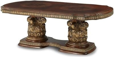 MICHAEL AMINI Villa Valencia Rectangular Wood Dining Table - Classic Chestnut