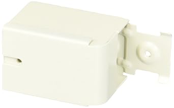 Hubbell Wiring Systems HBL2010A2IV Steel Single Channel Metal Raceway Entrance End Fitting, 3-1/64" Length x 1-19/64" Width x 1-31/64" Height, Ivory