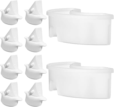 10PCS Breast Pump Parts, 8PCS Duckbill Valves and 2pcs Silicone Diaphragm Compatible with Paruu P16 Wearable Breast Pump, Replace for Paruu P16 Pump Parts, Not Original Accessories
