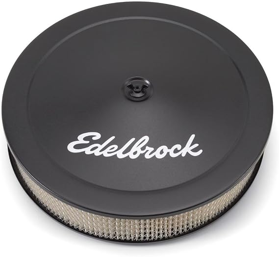 Edelbrock 1223 Pro-Flo Black Finish 3" Round Air Filter Element with 14" Diameter