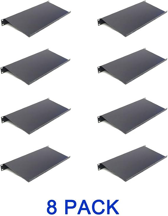 Rack Mount KEYBOARD SHELF 19" 1U Rack Space (8 PACK)