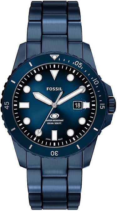 Fossil Quartz Blue Dial Men's Watch FS6166