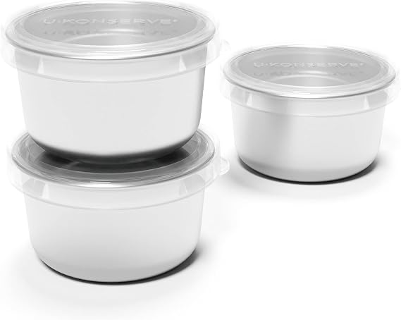 U-Konserve 3 oz Round Stainless Mini Snack Containers Set of 3