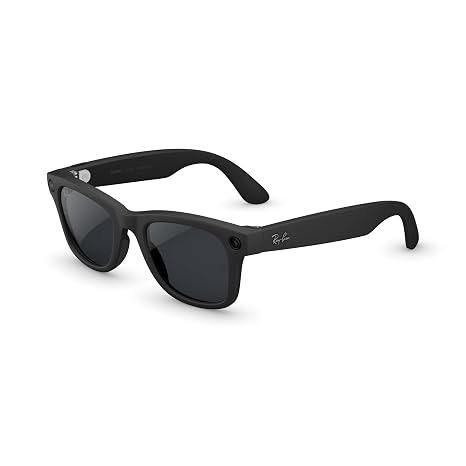 Meta Ray-Ban (Gen 2) Wayfarer Large Smart AI Glasses, Black, Transitions