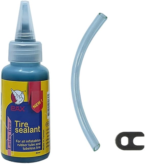 PAX 60ml (2oz) Tubeless Tire Sealant - Anti-Freeze Formula (-40F to 158F), Latex-Free & Ammonia-Free, Instant Puncture Repair Liquid for MTB, Gravel, Road, Cyclocross & E-Bikes - Flat Prevention