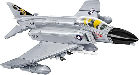 COBI Armed Forces F-4 Phantom II Aircraft Carrier Building Set, 703 Pieces
