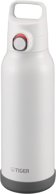 MTA-H120WH Tiger Vacuum Insulated Stainless Steel Bottle, 40 oz (1.2 L) with Handle, Easy to Open with One Handle, One-Touch, For Sports Drinks, Large Capacity, Direct Drinking