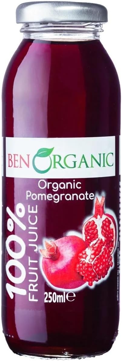 BenOrganic Pomegranate Juice 250 ml Glass Bottle