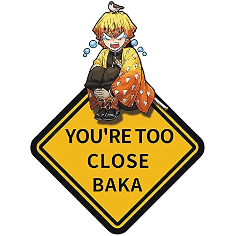 Anime Car Decals Warning Decal Vinyl Sticker Waterproof Car Accessories