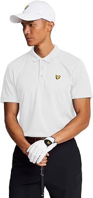 Lyle & Scott Mens Tech Golf Polo Shirt XL White