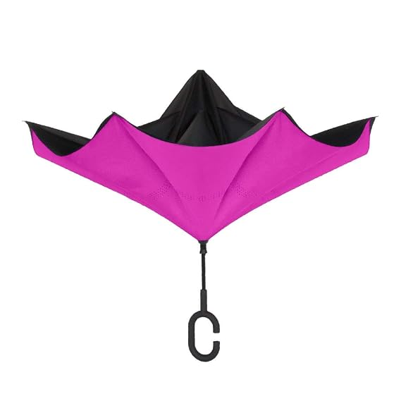 Shedrain Reversible Stick Hot Pink Umbrella, 1 EA