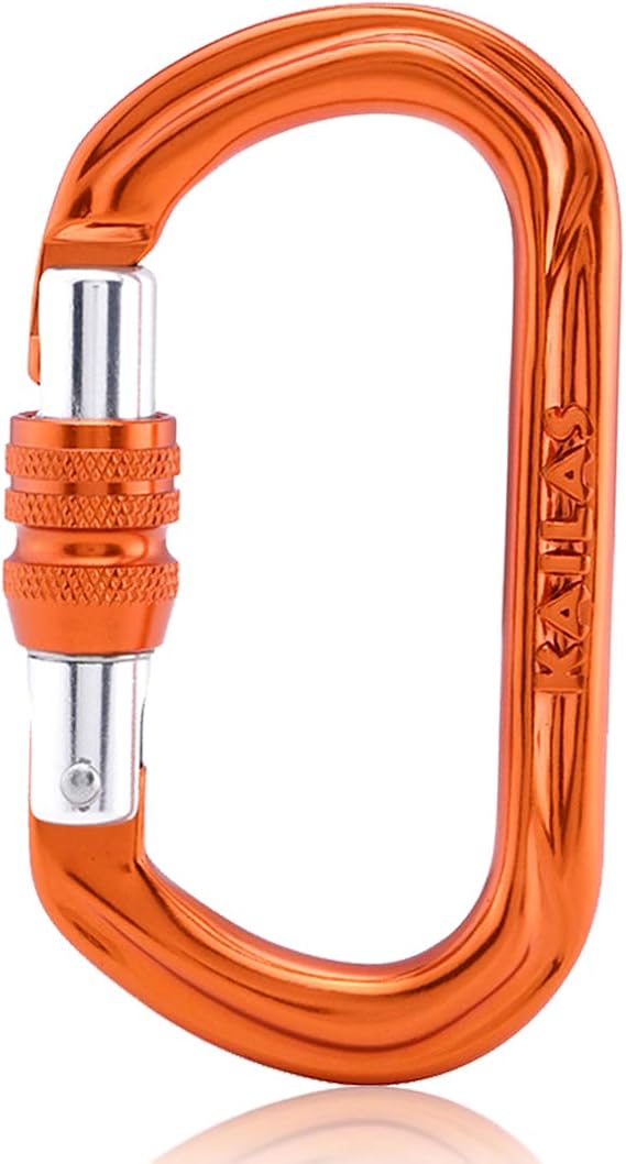 Kailas Locking Carabiner CE Certified Oval Constructed Rock Climbing Mountaineering Rescure Standard Alumimun 25KN