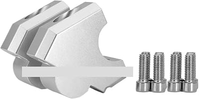 Handlebar Accessories Compatible with NT1100 NT 1100 2022 2023 2024 Handlebar Riser Clamp Adapter Handle Bar Height Lift Mount Motorcycle AccessoriesSilver -No Logo