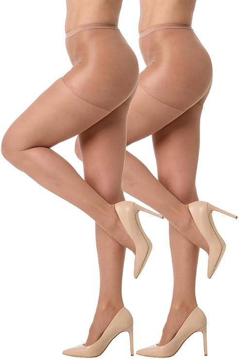 Silkies Women's Control Top Pantyhose, 2 Pair Pack