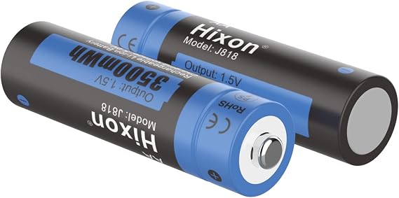 Hixon AA Rechargeable Batteries, 3500mWh High-Capacity Rechargeable AA Battery,Constant 1.5V Rechargeable Batteries,2 Counts Batteies AA Rechargeable,1600 Cycle,3A Max Output Current