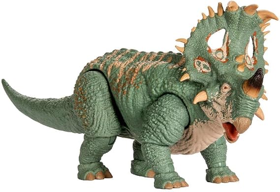 Mattel Jurassic World Hammond Koleksiyonu - Sinokeratop Aksiyon Figürü Büyük Dinozor Eklemli Kuyruklu ve Gerçekçi Film Detayları 8 Yaş JKG88 | JW lüks eklemli aksiyon figürü, büyük boyutlu, eklemli kuyruk, JKG88