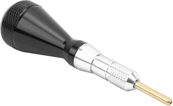 Dart Tip Remover Tool, Aluminum Alloy Dart Tip Removal Tool, Silver Soft Tip Dart Tool with Ergonomic Handle for Electronic Dartboards