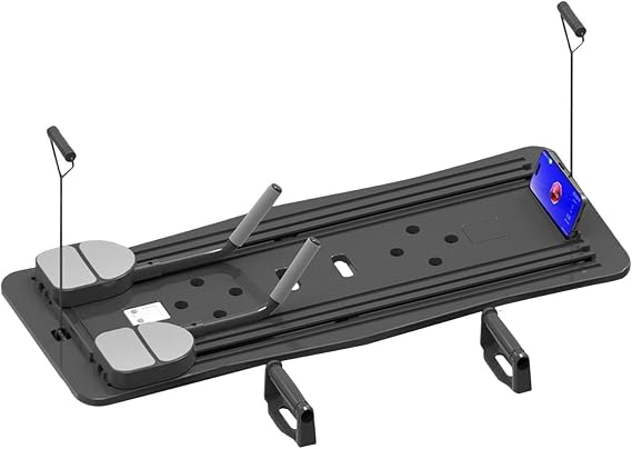 ABS Workout Board,Pilates Reformer Machine For Home Gym,Foldable Multifuctional Abdominal Board,Ab Roller Exercise Machine With Resistance Band,Data Recording Fitness Equipment(Schwarz)