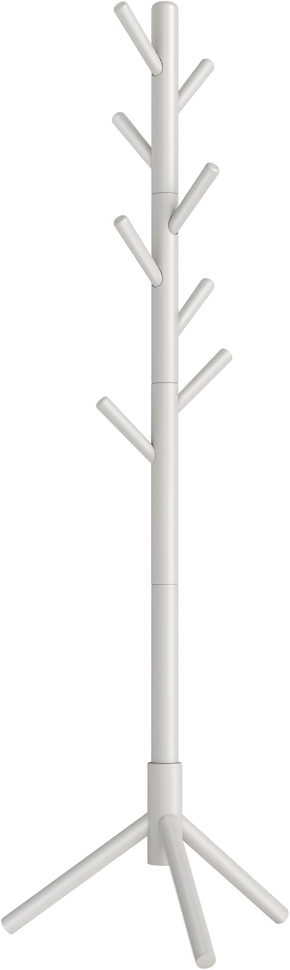 VASAGLE Solid Wood Coat Rack, Free Standing, Tree-Shaped, with 8 Hooks