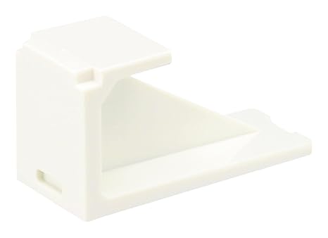 Panduit CMBIW-X Blank Module, Mini Com, Off White, 1 Port, 10-Pack
