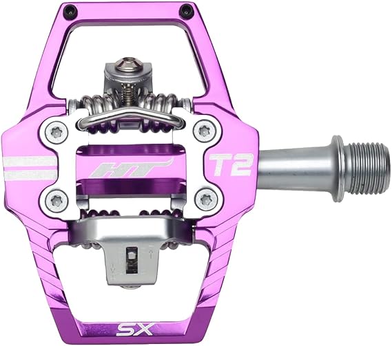 HT Components T2-SX Pedals - Dual Sided Clipless with Platform Aluminum