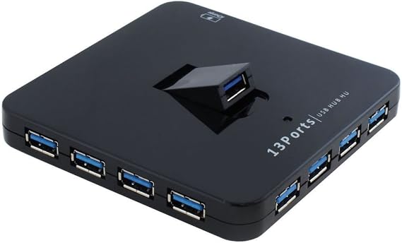 SEDNA - 13 Ports USB 3.2 Gen I (5Gbps) Hub with 1 x USB Charging Port (Black)