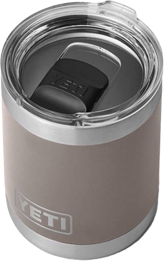 YETI Rambler 10oz Lowball Vacuum Insulated Stainless Steel MagSlider with Lid Sharptail Taupe