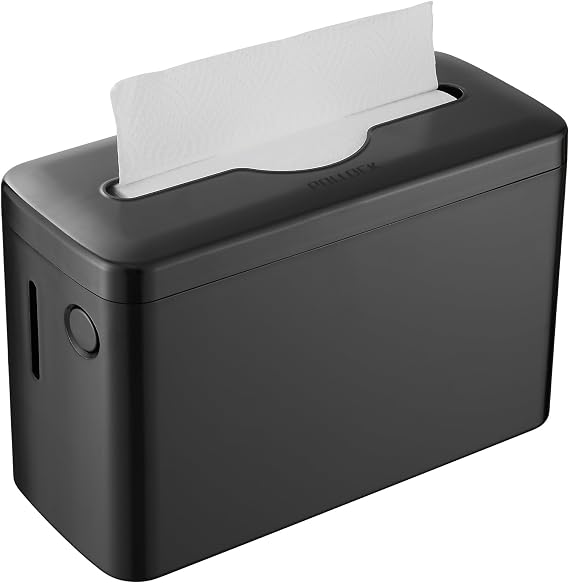 Pollock Paper Towel Dispenser Holder Countertop Commercial,Black-L