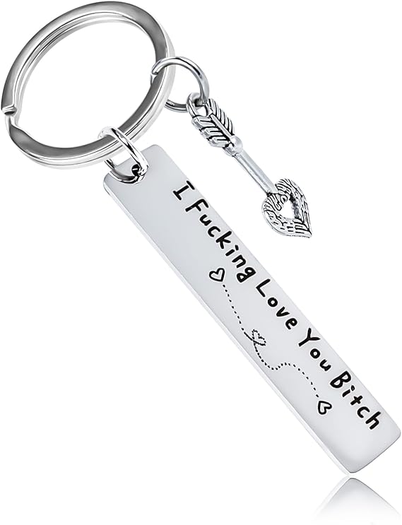 Teniinet Best Friend Keychain for Women, Stainless Steel Key Chain