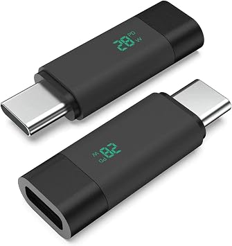 HIEbee 2Pack USB C Extender Adapter 3.2/40Gbps Short Dock Extension Type-C 8K@60Hz PD 28W Type-C Male to Female Thunderbolt QC & Data Transfer for USB-C Devices