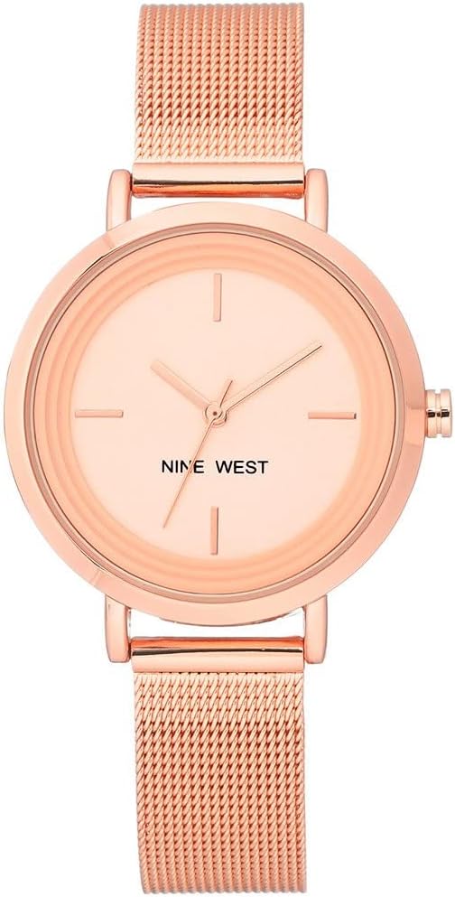 NINE WEST Women's Mesh Bracelet Watch
