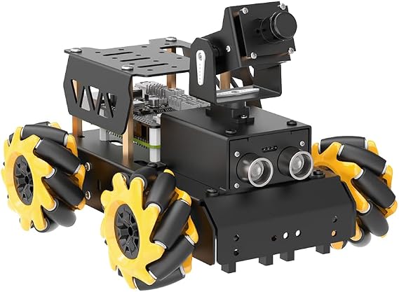 HIWONDER Robot Car with Raspberry Pi 5 AI Vision HD Camera, Python Programming Open Source DIY Robot Kit for Teens Adults, TurboPi Standard Kit & Raspberry Pi 5 8GB