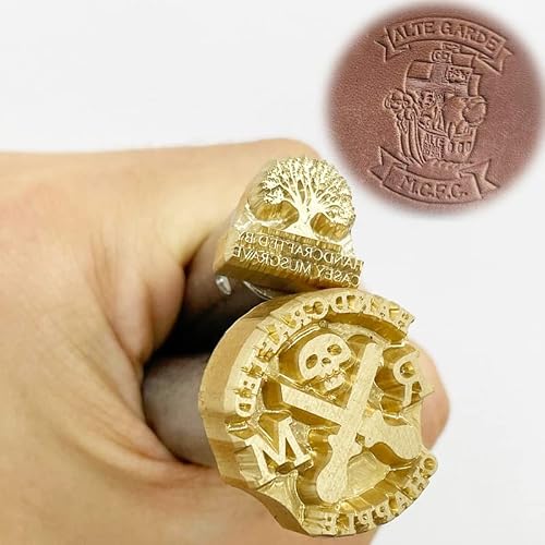 Custom Logo Leather Interchangeable Stamp,Leather Stamp, Custom Makers Mark Stamps for Leather