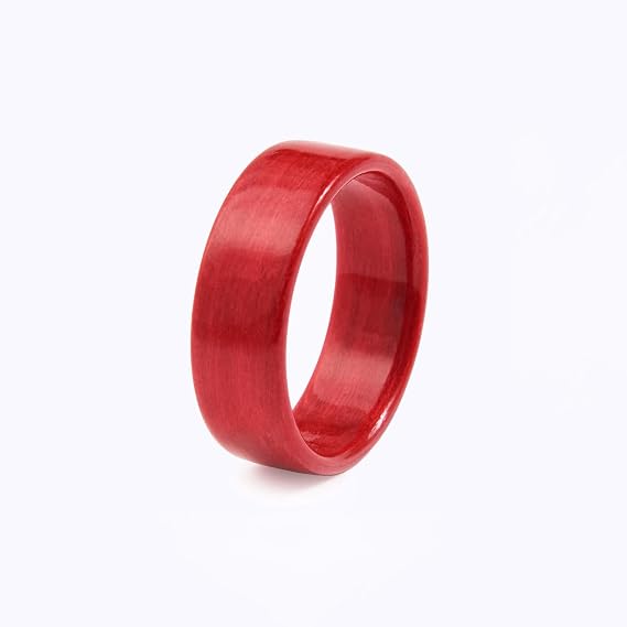 CNICK Tesla Key Ring Accessories: Handmade Wooden Ring for Model 3/Y/X/S to Replace Key Card Key fob.(Rose, 7)